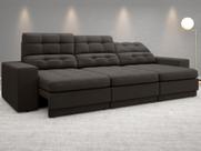 Sofá 4 Lugares Net Jobim Assento Retrátil e Reclinável Chocolate 2,30m (L) Sofá 4 Lugares Net Jobim Assento Retrátil e Reclinável Chocolate 2,30m (L)