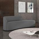 Sofá 4 Lugares Orgânico 220 cm Morgan Suede Grafite Sofá 4 Lugares Orgânico 220 cm Morgan Suede Grafite