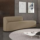 Sofá 4 Lugares Orgânico 220 cm Morgan Suede Marrom Rato Sofá 4 Lugares Orgânico 220 cm Morgan Suede Marrom Rato