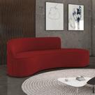 Sofá 4 Lugares Orgânico 220 cm Morgan Veludo Marsala Sofá 4 Lugares Orgânico 220 cm Morgan Veludo Marsala