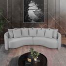 Sofa 4 Lugares Organico Amendoa 2322 250cm Sofa 4 Lugares Organico Amendoa 2322 250cm