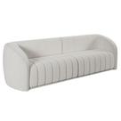 Sofá 4 Lugares Para Sala 292cm Lazio M03 Bouclê Branco - Lyam Decor