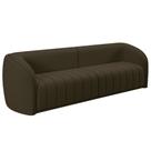 Sofá 4 Lugares Para Sala 292cm Lazio M03 Veludo Marrom - Lyam Decor