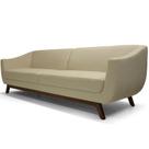 Sofá 4 Lugares Para Sala de Estar Atenas 300 cm D02 Linho Bege B-298 - Lyam Decor