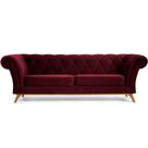 Sofá 4 Lugares Para Sala de Estar Império 280 cm D02 Veludo Marsala C-278 - Lyam Decor Sofá 4 Lugares Para Sala de Estar Império 280 cm D02 Veludo Marsala C-278 - Lyam Decor