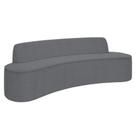 Sofá 4 Lugares para Sala de Estar Living 230cm Koane D06 Bouclê Cinza - Mpozenato