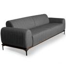 Sofá 4 Lugares Para Sala de Estar Molino 260 cm D02 Linho Cinza Escuro C-420 - Lyam Decor