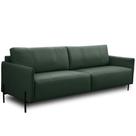 Sofá 4 Lugares Para Sala Living Industrial 264cm Italy L06 material sintético Escuro - Lyam Decor