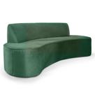Sofá 4 Lugares Porto D07 230cm para Sala Living Veludo Esmeralda - D'Rossi