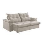 Sofá 4 Lugares Retrátil 250cm Pillow Top Reclinável Molas Ensacadas M-191