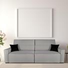 Sofa 4 Lugares Retratil e Reclinavel 250cm em Linho Romano