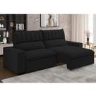 Sofá 4 Lugares Retrátil e Reclinável 250cm New Mali Preto Sofá 4 Lugares Retrátil e Reclinável 250cm New Mali Preto