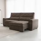 Sofá 4 Lugares Retrátil e Reclinável 250cm Viena