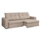 Sofá 4 Lugares Retrátil e Reclinável Flexforma Versalhes Cinza Urbano 250 cm