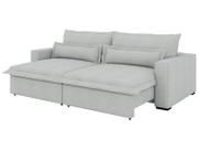 Sofá 4 Lugares Retrátil Reclinável Bouclé Mediterrâneo Bergamo Flexforma Estofados Sofá 4 Lugares Retrátil Reclinável Bouclé Mediterrâneo Bergamo Flexforma Estofados