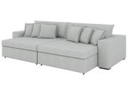 Sofá 4 Lugares Retrátil Reclinável Bouclé Mediterrâneo Parma Flexforma Estofados