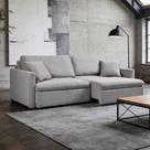 Sofá 4 Lugares Retrátil Reclinável Para Sala de Estar 260cm Send K01 Linho Soft Cinza - Lyam Decor Sofá 4 Lugares Retrátil Reclinável Para Sala de Estar 260cm Send K01 Linho Soft Cinza - Lyam Decor