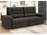 Sofá 4 Lugares Retrátil Reclinável Suede Hannover Linoforte