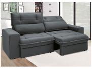 Sofá 4 Lugares Retrátil Reclinável Suede Palatino Linoforte