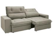 Sofá 4 Lugares Retrátil Reclinável Suede Palatino Linoforte