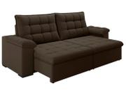 Sofá 4 Lugares Retrátil Reclinável Suede Veludo Dallas Flexforma Estofados
