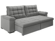 Sofá 4 Lugares Retrátil Reclinável Suede Veludo Dallas Flexforma Estofados