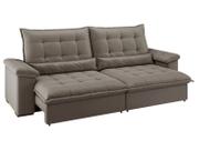 Sofá 4 Lugares Retrátil Reclinável Suede Veludo Molas Ensacadas Módena Flexforma Estofados