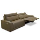 Sofá 4 Lugares Rettrátil Reclinável Elétrico 284cm Mazi L06 material sintético Musgo - Lyam Decor