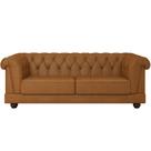 Sofá 4 Lugares Sala de Estar Living 274cm Soho M03 material sintético Whisky - Lyam Decor Sofá 4 Lugares Sala de Estar Living 274cm Soho M03 material sintético Whisky - Lyam Decor