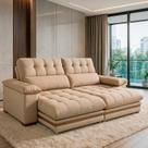 Sofá 5 Lugares 2,90m Retrátil e Reclinável Turim Bom Pastor