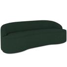 Sofá 5 Lugares Curvo Sala de Estar Living Lótus D02 Linho Verde Musgo 300 cm C-123 - Lyam