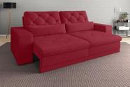 Sofá 5 Lugares Net Royale Assento Retrátil e Reclinável 2,50m (L) Vermelho NETSOFAS