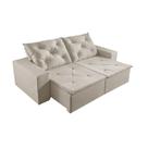 Sofá 5 Lugares Retrátil e Reclinável Martins M181 - Veludo Creme