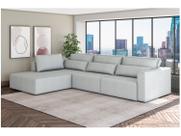 Sofá 6 Lugares Retrátil Reclinável Mediterrâneo Abruzzo Flexforma Estofados