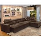 Sofá 7 Lugares de Canto Retrátil e Reclinável Sttilo com Chaise E 3,60 x 2,20 m Marrom512 MegaSul Sofá 7 Lugares de Canto Retrátil e Reclinável Sttilo com Chaise E 3,60 x 2,20 m Marrom512 MegaSul