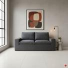 Sofá a Vácuo 2 Lugares 200cm Litus Magic Cinza Grafite