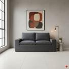 Sofá a Vácuo 2 Lugares 220cm Litus Magic Cinza Grafite