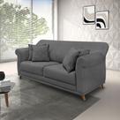 Sofa Amsterdam 160cm 2 Lugares Suede Cinza Sofa Amsterdam 160cm 2 Lugares Suede Cinza