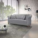 Sofa Amsterdam 180cm 2 Lugares Linho Cinza Sofa Amsterdam 180cm 2 Lugares Linho Cinza