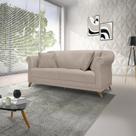 Sofa Amsterdam 180cm 2 Lugares Linho Rustico Areia Sofa Amsterdam 180cm 2 Lugares Linho Rustico Areia