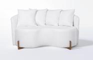Sofá Apolo 160cm Boucle Cor:Boucle Branco Sofá Apolo 160cm Boucle Cor:Boucle Branco