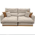 Sofá Aquiles Com Molas Ensacadas 4 Lugares Retrátil E Reclinável 250cm Tecido Veludo Zarat