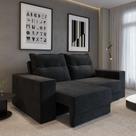 Sofá Aurora Retrátil 1,40m 2 Lugares em Suede