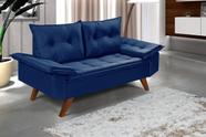 Sofa Bariloche 2 Lugares Pés Em Madeira Essencial Estofados