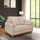 Sofá Belga 3 Lugares Base Madeira Para Sala Tecido Boucle Bz Desenho do tecido:BoucleCor:Bege Sofá Belga 3 Lugares Base Madeira Para Sala Tecido Boucle Bz Desenho do tecido:BoucleCor:Bege