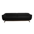 Sofá Boomer 260cm Corano Preto - Gran Belo Sofá Boomer 260cm Corano Preto - Gran Belo