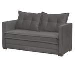 Sofa Cama 02 Lugares Londres Suede Cinza D'monegatto