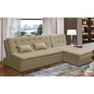 Sofá Cama 1 e 2 Lugares Natalia Suede Capuccino Madelina Decor