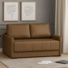 Sofá-cama 154cm Retrátil Reclinável Linho Pés de Madeira Isis