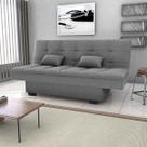 Sofá-Cama 180cm 3 Lugares com Tecido Bouclé Multimóveis CR45258